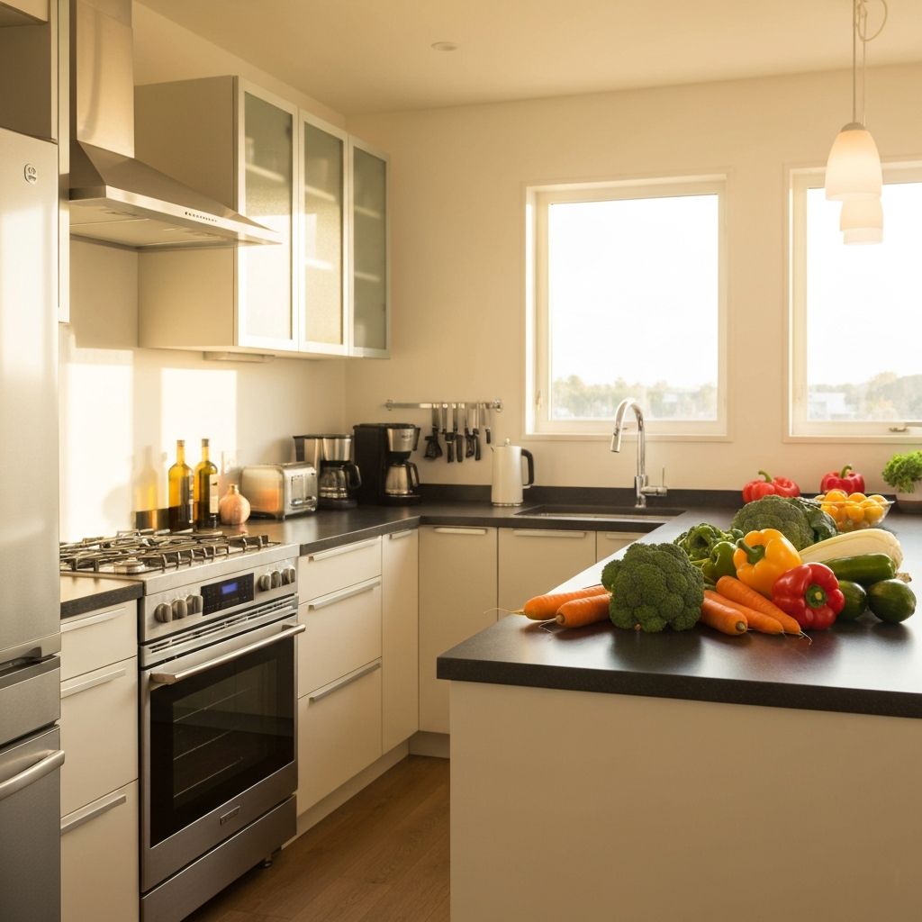 Alltägliche Szene in einer Küche